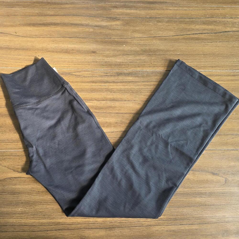 Beyond Yoga Heather Rib High Waisted Practice Leggings Black Women’s Size Med